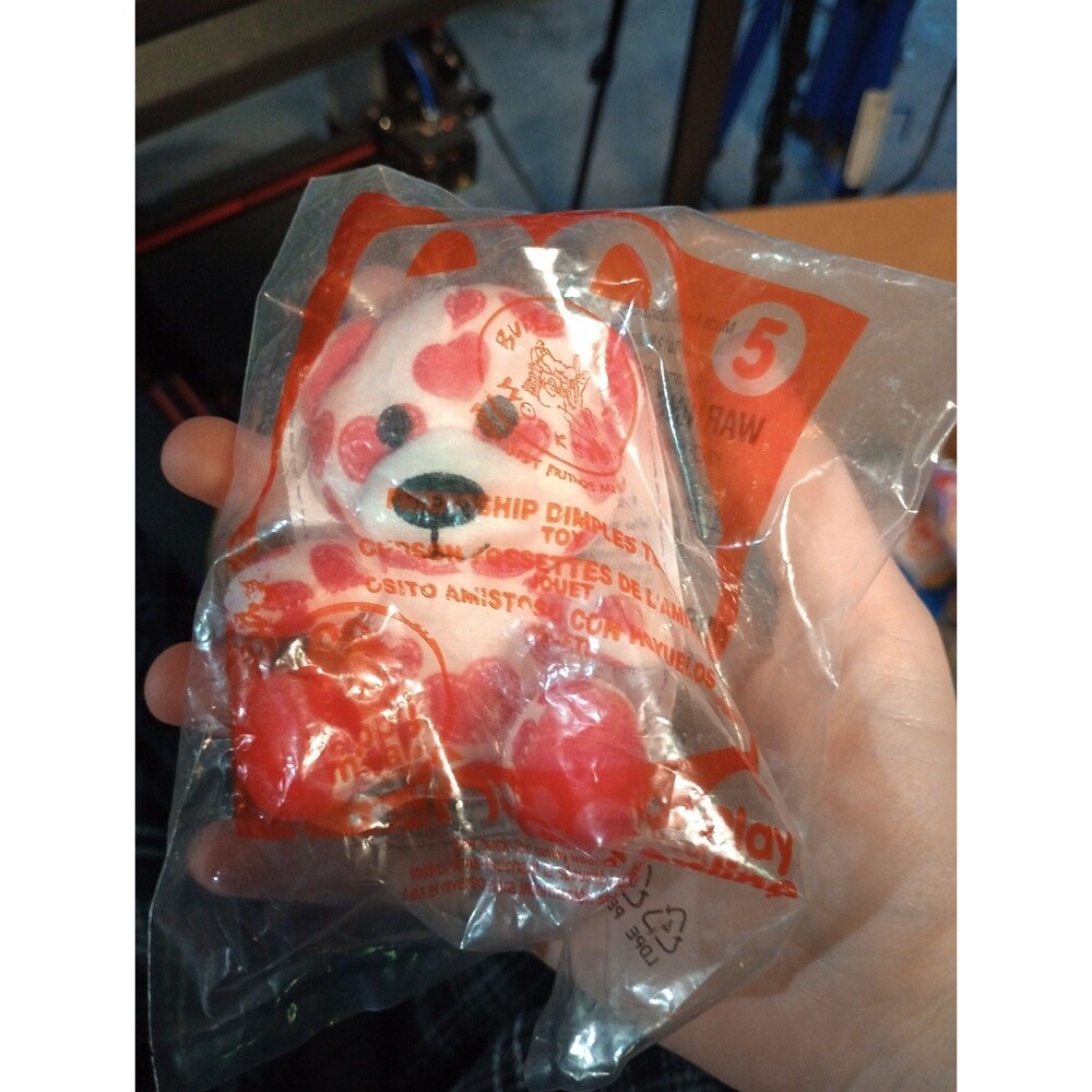 2012 BUILD-A-BEAR / McDONALD'S HAPPY MEAL Friendship Dimples Teddy BEAR #3 NEW